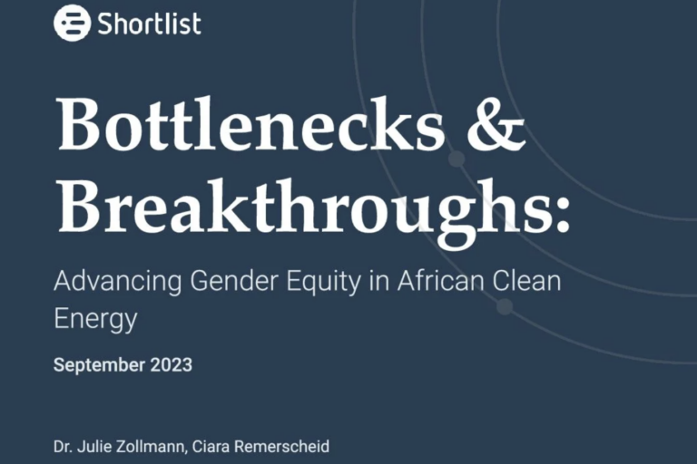 Bottlenecks & Breakthroughs: Advancing Gender Equity in African Clean Energy