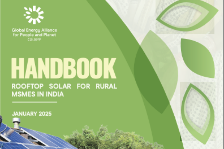 Handbook: Rooftop Solar for Rural MSMEs in India